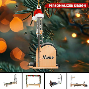 2024 New Release Personalized Pilates Equipment Hanging Christmas Ornament-Gifts For Pilates Lover