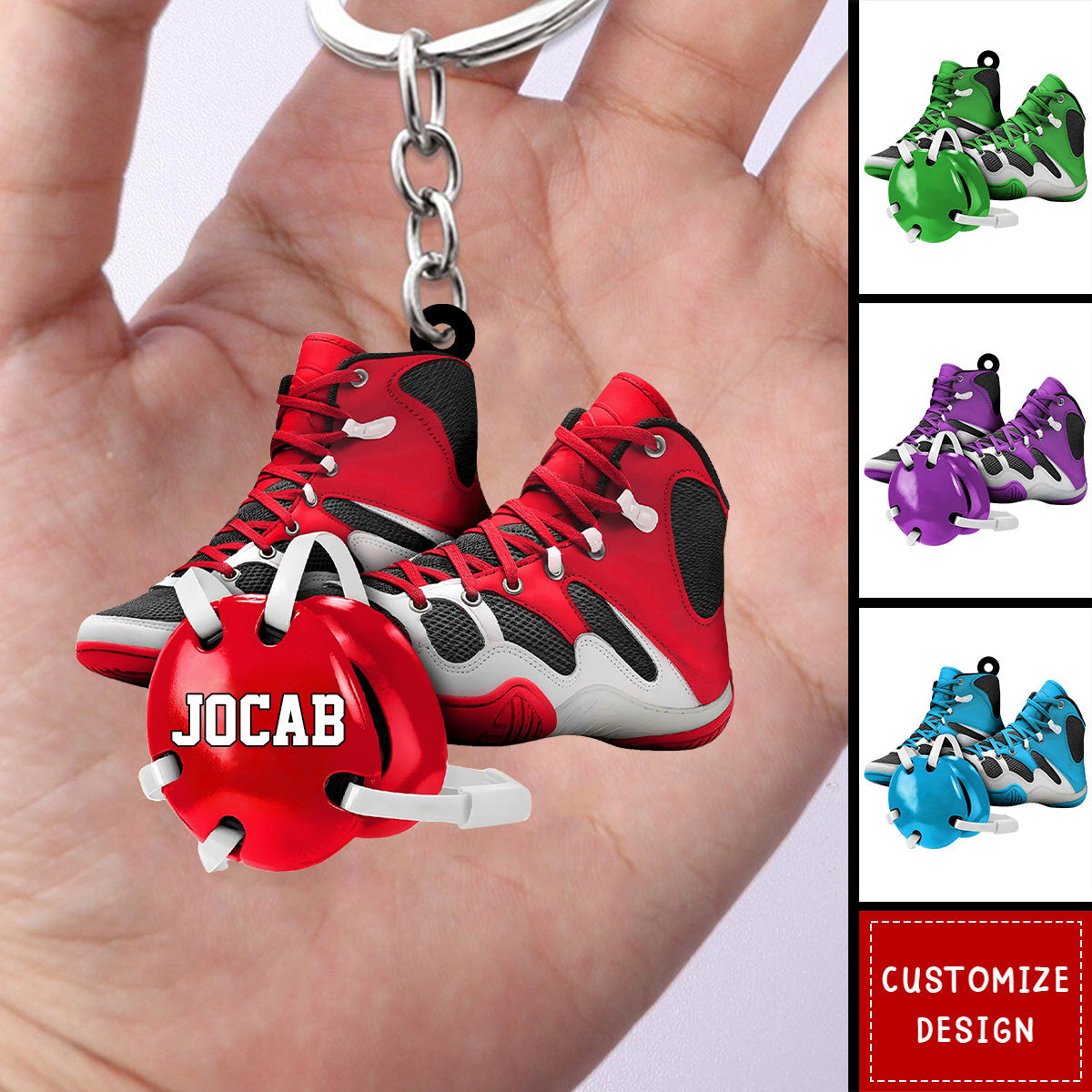 Personalized Wrestling/WWE Keychain-Gift For Wrestling Lovers