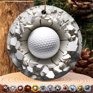 12 Sports Balls Ceramic Ornament - 2024 New Release