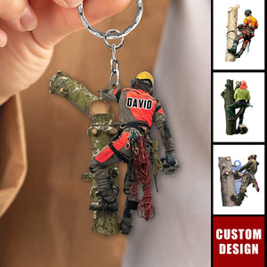 Personalized Arborist Christmas Keychain-2024 New Release