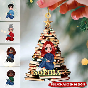 2024 New Release Christmas Book Tree Ornament, Book Lover Christmas Ornament