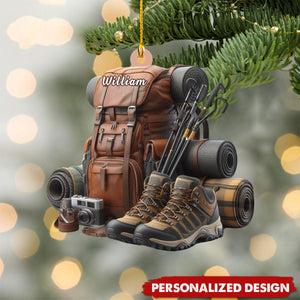 Personalized Hiking Bag Ornaments-Gifts For Camping Lover And Hiking Lover-2024 New Release