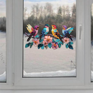 Hummingbird Suncatcher Decal,Sticker - Gifts For Bird Lovers