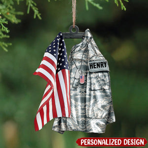 2024 New Release U.S Airforce/Navy/Army Hanging Ornament Christmas-Personalized Acrylic Ornament