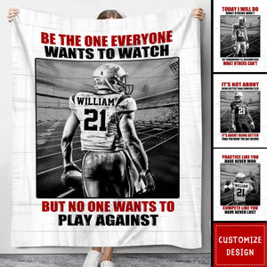 Personalized American Football  Blanket - Gift For American Football Player