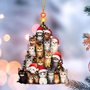 Cats Acrylic Ornament - Gift For Cat Lovers - 2024 New Release