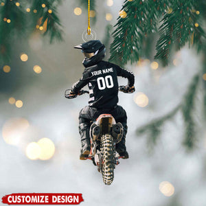 Personalized Motocross Christmas Ornament- Gift For Racing Lovers - 2024 New Release