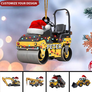 Personalized Heavy Equipment Christmas Ornaments 2024 New Release Gifts for Kids