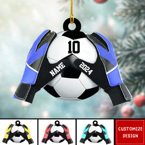 Personalized  Soccer Goal Keeper Christmas Ornament - Gift For Soccer Lovers - 2024 New Release