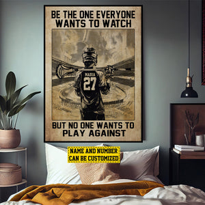 Personalized Lacrosse Motivation Poster- Gift For Lacrosse Lovers