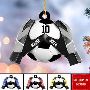 Personalized  Soccer Goal Keeper Christmas Ornament - Gift For Soccer Lovers - 2024 New Release