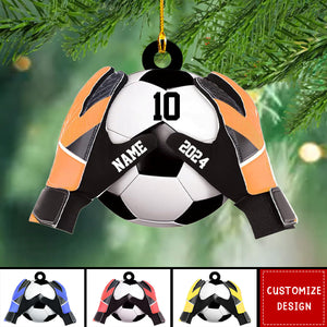 Personalized  Soccer Goal Keeper Christmas Ornament - Gift For Soccer Lovers - 2024 New Release