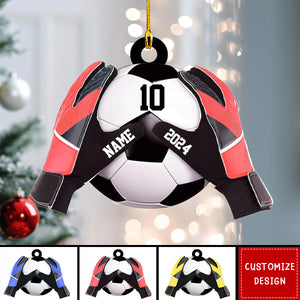 Personalized  Soccer Goal Keeper Christmas Ornament - Gift For Soccer Lovers - 2024 New Release