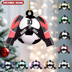 Personalized  Soccer Goal Keeper Christmas Ornament - Gift For Soccer Lovers - 2024 New Release