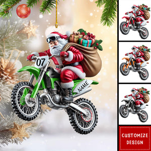 Personalized Name Motocross Christmas Ornament Gift For Motocross Lover-2024 New Release