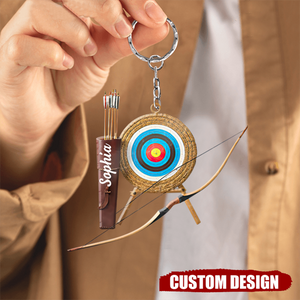 2024 New Release Personalized Archery Set Keychain-Gifts For Archery Lover