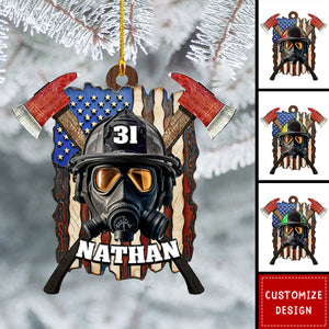 2024 New Release Personalized Firefighter Uniform Christmas Ornament - Gift For Firefighter