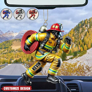 2024 New Release - Personalized Firefighter Acrylic Ornament – Best Gift For Christmas