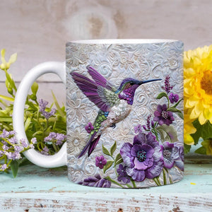 Purple Hummingbird Mug - Gift For Bird Lovers