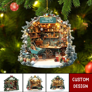 Personalized Garden Shed Christmas Ornament Gift For Gardening Lovers-2024 New Release