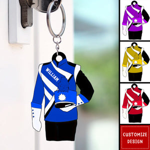 Personalized Marching Band Uniform Acrylic Keychain - 2024 New Release