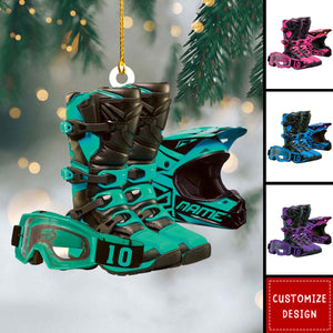 Personalized Motocross Ornament - Christmas Gift For Rider - 2024 New Release