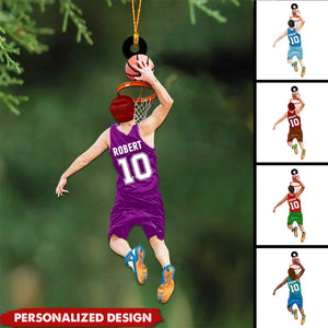 Personalized Basketball Player Jumping Dunking Ornament-Gifts For Basketball Lovers-2024 New Release