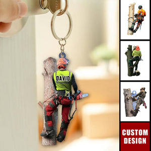 Personalized Arborist Christmas Keychain-2024 New Release