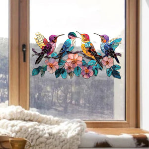 Hummingbird Suncatcher Decal,Sticker - Gifts For Bird Lovers