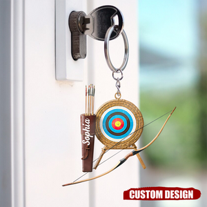 2024 New Release Personalized Archery Set Keychain-Gifts For Archery Lover