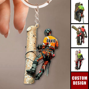 Personalized Arborist Christmas Keychain-2024 New Release