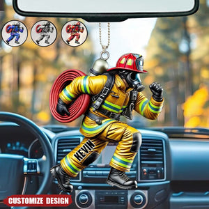 2024 New Release - Personalized Firefighter Acrylic Ornament – Best Gift For Christmas