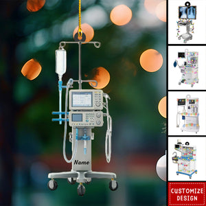 Personalized Anesthesia Machine Ornament-Gifts For Nurse Doctor-2024 New Release