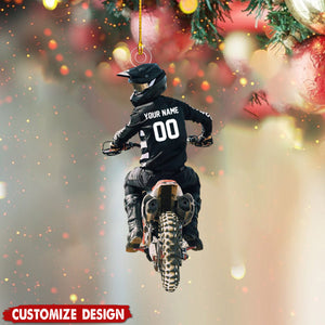 Personalized Motocross Christmas Ornament- Gift For Racing Lovers - 2024 New Release