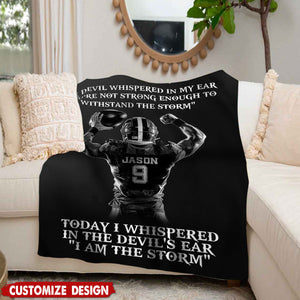 Personalized American Football Blanket, Gift For American Football Players,Lovers