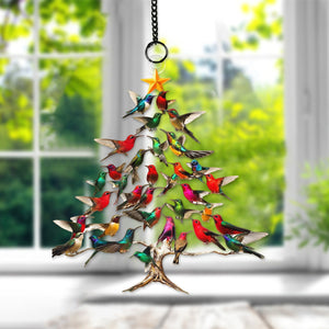 Hummingbird Sun Catcher Ornament - Gift For Hummingbird Lover