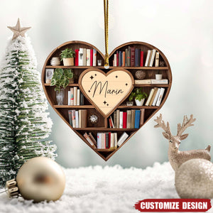 2024 New Release Personalized Christmas Book Tree Name Ornament