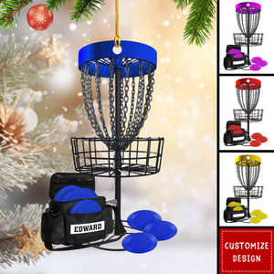 Personalized Disc Golf Christmas Ornament Gift for Disc Golf Lover - 2024 New Release