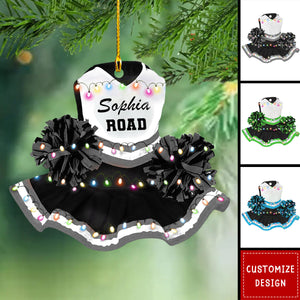 Cheerleading Pom pom Girl Christmas Ornaments - 2024 New Release