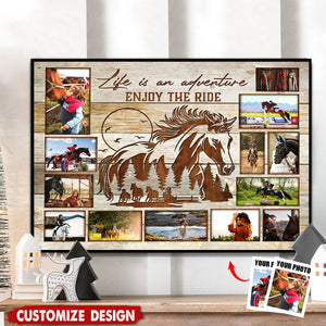 Life Is An Adventure-Personalized Poster-Gift For Horse Lover