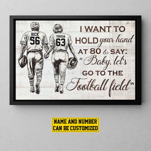 I Want To Hold Your Hand - Personalized Football Poster-Gift For Football Lovers