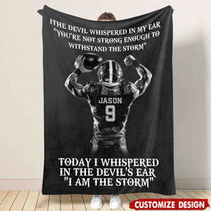 Personalized American Football Blanket, Gift For American Football Players,Lovers