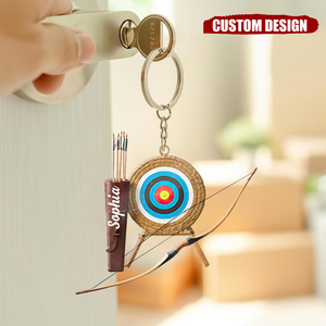 2024 New Release Personalized Archery Set Keychain-Gifts For Archery Lover