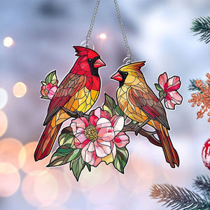 Cardinal Acrylic Christmas Ornament Bird Memorial Gift for Christmas - 2024 New Release