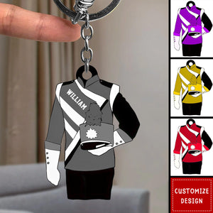 Personalized Marching Band Uniform Acrylic Keychain - 2024 New Release