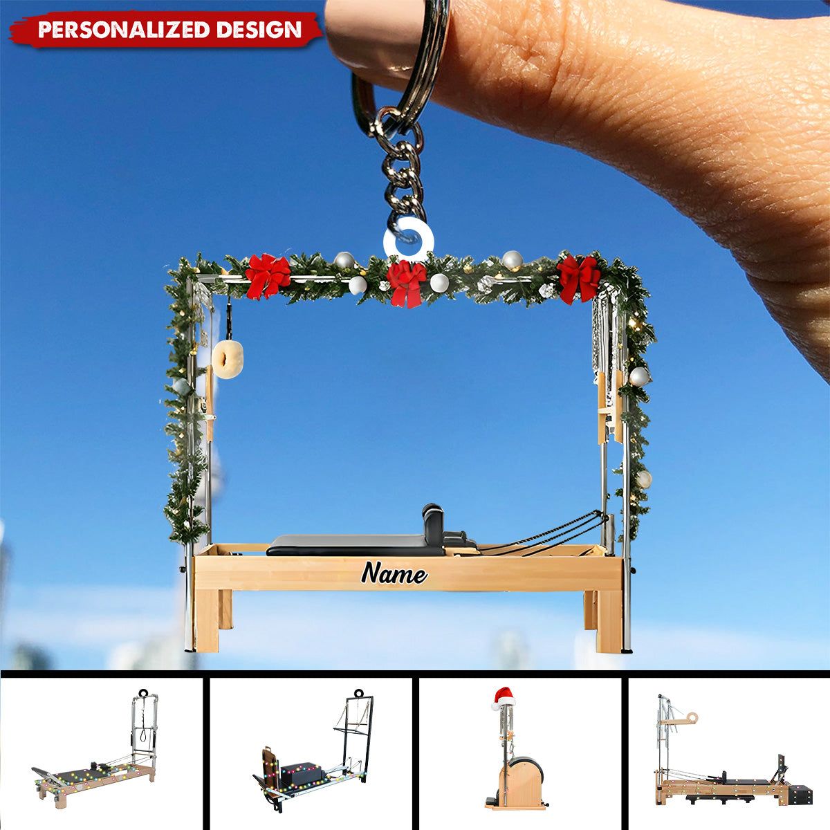 Personalized Pilates Equipment Hanging Keychain-Gifts For Pilates Lover - 2024 New Release