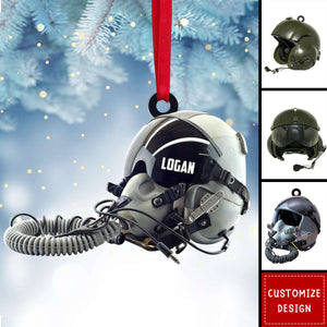 2024 New Release Personalized Military Flight Helmet Ornament