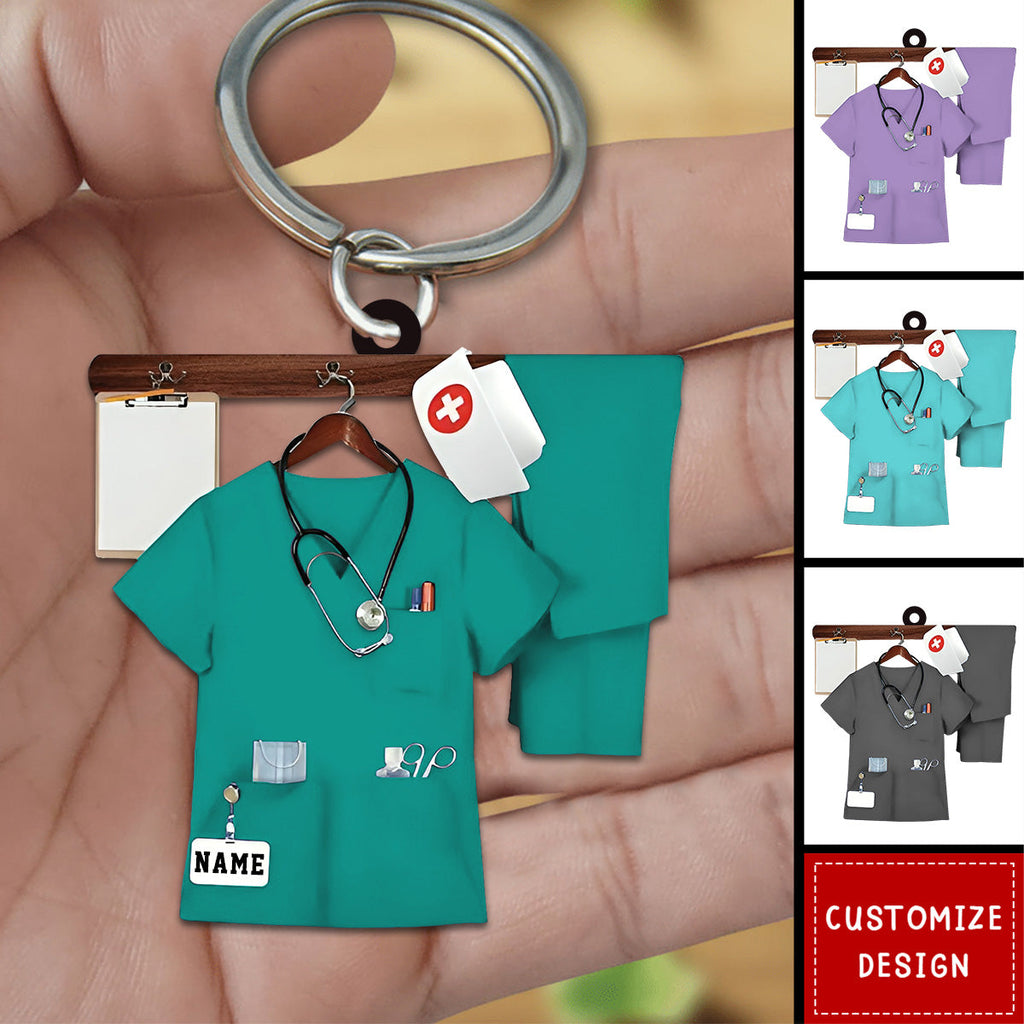 Personalized Nurse Keychain Gift For Nurse OKBANDS