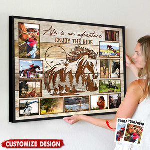 Life Is An Adventure-Personalized Poster-Gift For Horse Lover