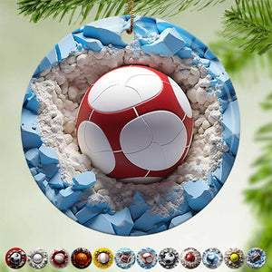 12 Sports Balls Ceramic Ornament - 2024 New Release